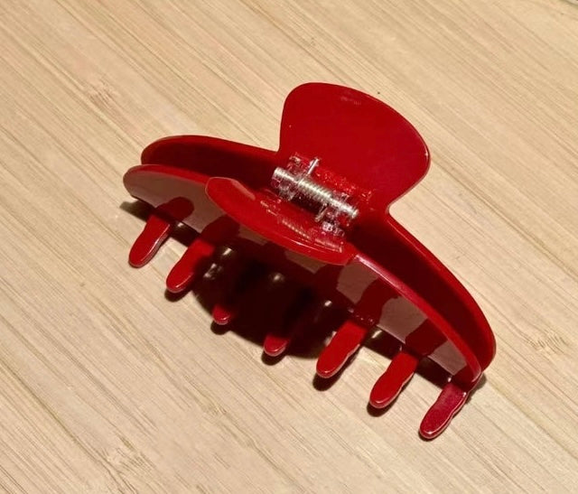 Cherry Red Claw Clip