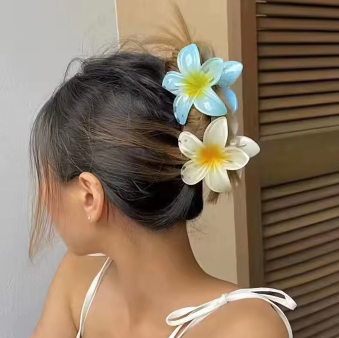 Sunset Hibiscus Claw Clips
