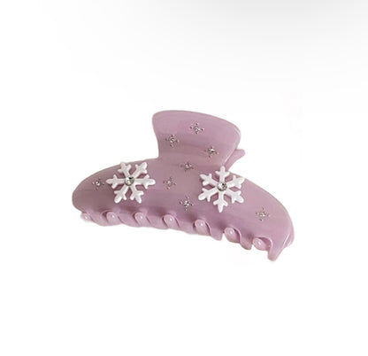 Sparkling Snowflake Claw Clips