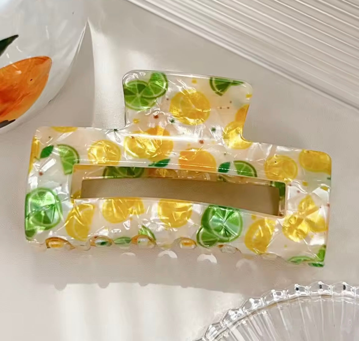 Tropical Fruit Claw Clips